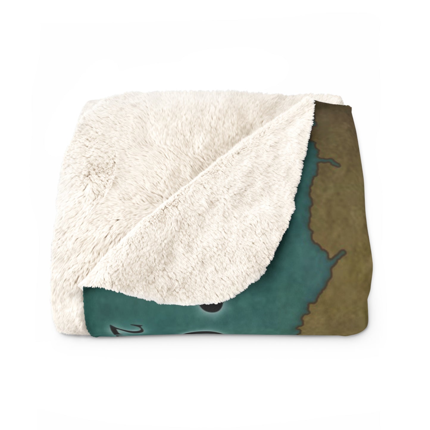 Map of Loren - Sherpa Fleece Blanket